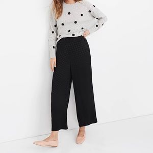 Madewell Drapey Jacquard Huston Pull On Crop Pants